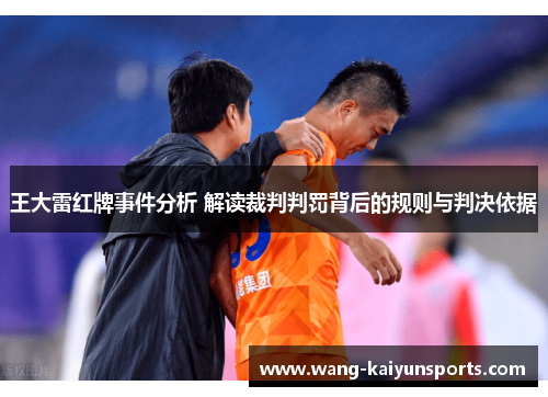 王大雷红牌事件分析 解读裁判判罚背后的规则与判决依据