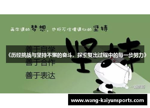 《历经挑战与坚持不懈的奋斗，探索复出过程中的每一步努力》
