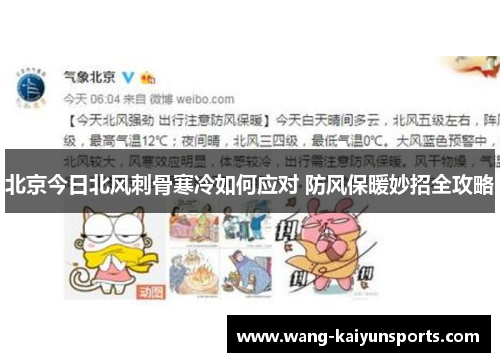 北京今日北风刺骨寒冷如何应对 防风保暖妙招全攻略
